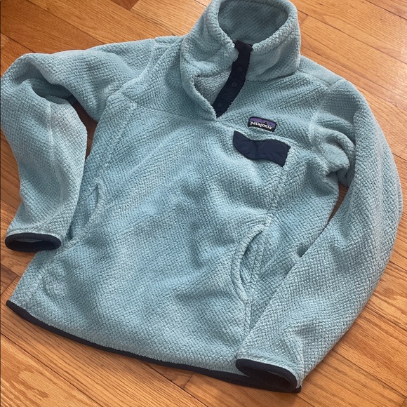 Patagonia Womens Light Blue XS Fleece Pullover - Picture 4 of 4